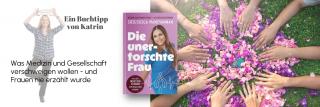 Frauenhände mit Blumen. Link zum Buch Die unerforschte Frau.
